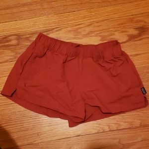 Patagonia Baggies. Burnt Orange. Small. Like new.